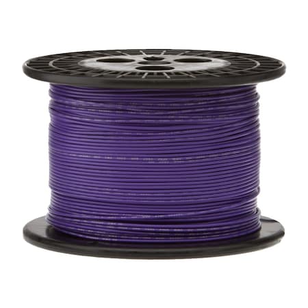 REMINGTON INDUSTRIES 16 AWG Gauge Stranded Hook Up Wire, 500 ft Length, Violet, 0.0508" Diameter, PTFE, 600 Volts 16PTFESTRVIO500